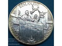 1000 лири 1996 Ватикан Иоан Павел II сребро