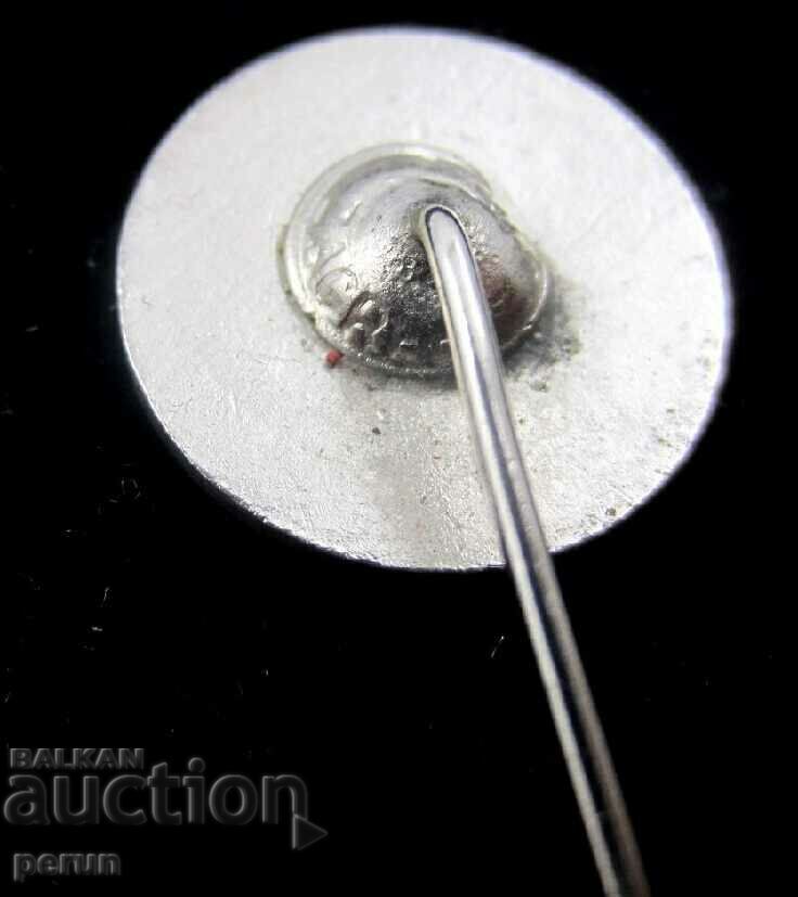 Auction Old Latvian badge - green enamel Auction Old Latvian badge - green enamel