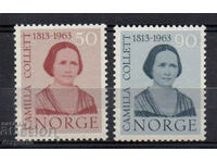 1963. Норвегия. 100 години от рождението на Камила Колет.