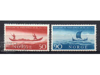1963. Норвегия. Отваряне на пощенска комуникация със Севера.