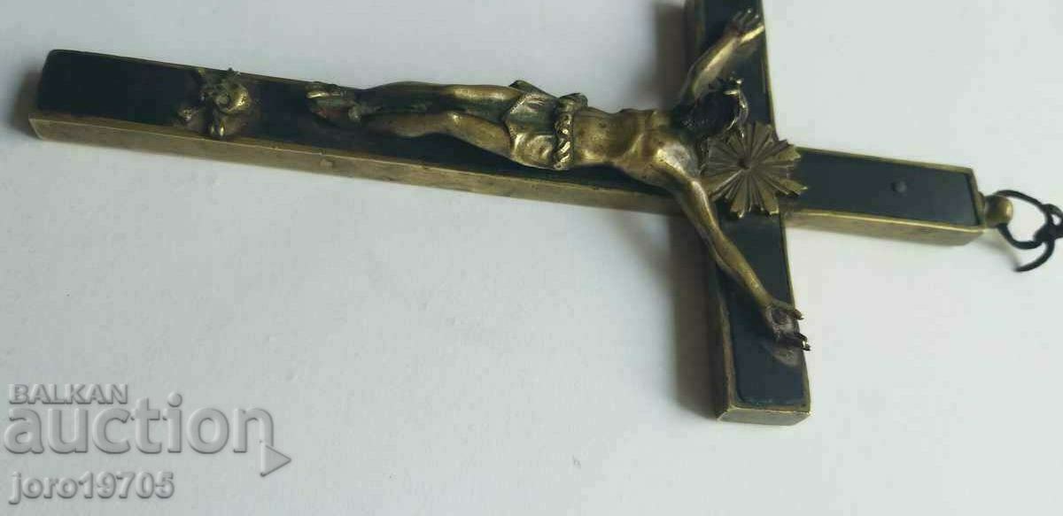 Auction Large antique cross / crucifix / 1880. Auction Large antique cross / crucifix / 1880.