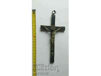 Large antique cross / crucifix / 1880.