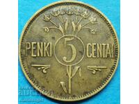 Lituania 1925 5 centai