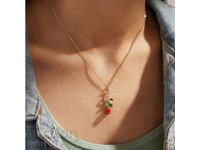 Red rose necklace