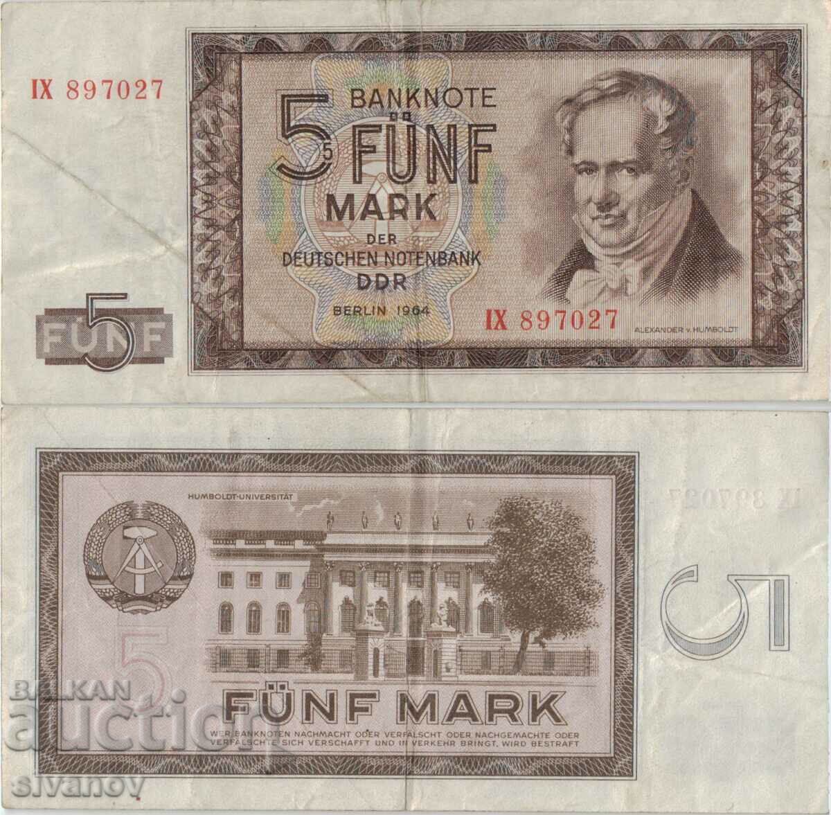 Γερμανία GDR 5 γραμματόσημα 1964 έτος #5076