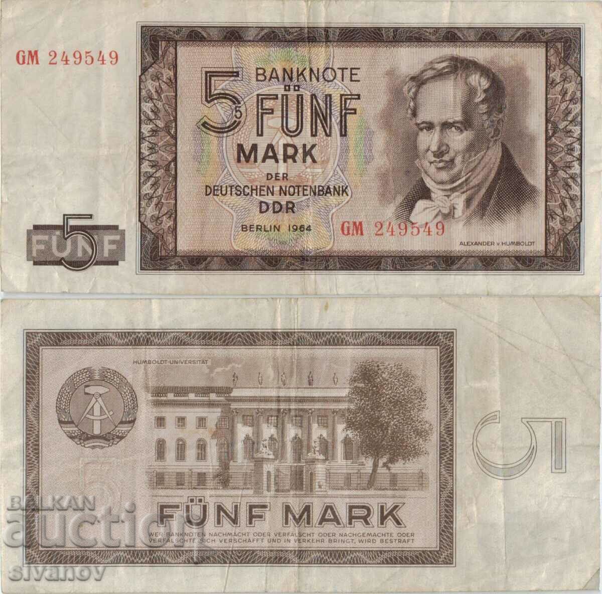 Γερμανία GDR 5 γραμματόσημα 1964 έτος #5077