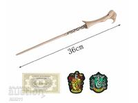 Voldemort's Wand + Ticket + Harry Potter Patches