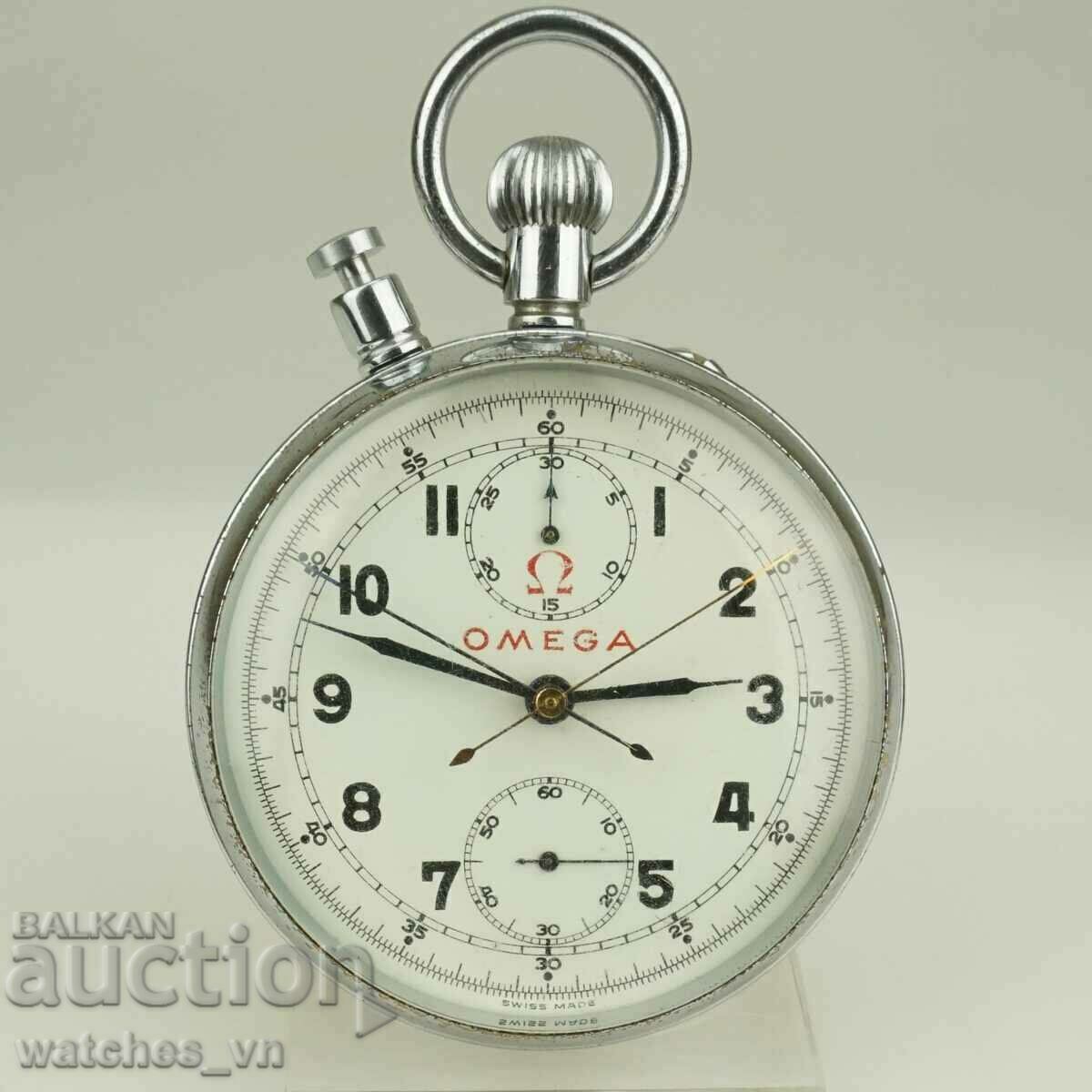 6,5 cm СПЛИТОВ Хронограф OMEGA джобен часовник ОМЕГА