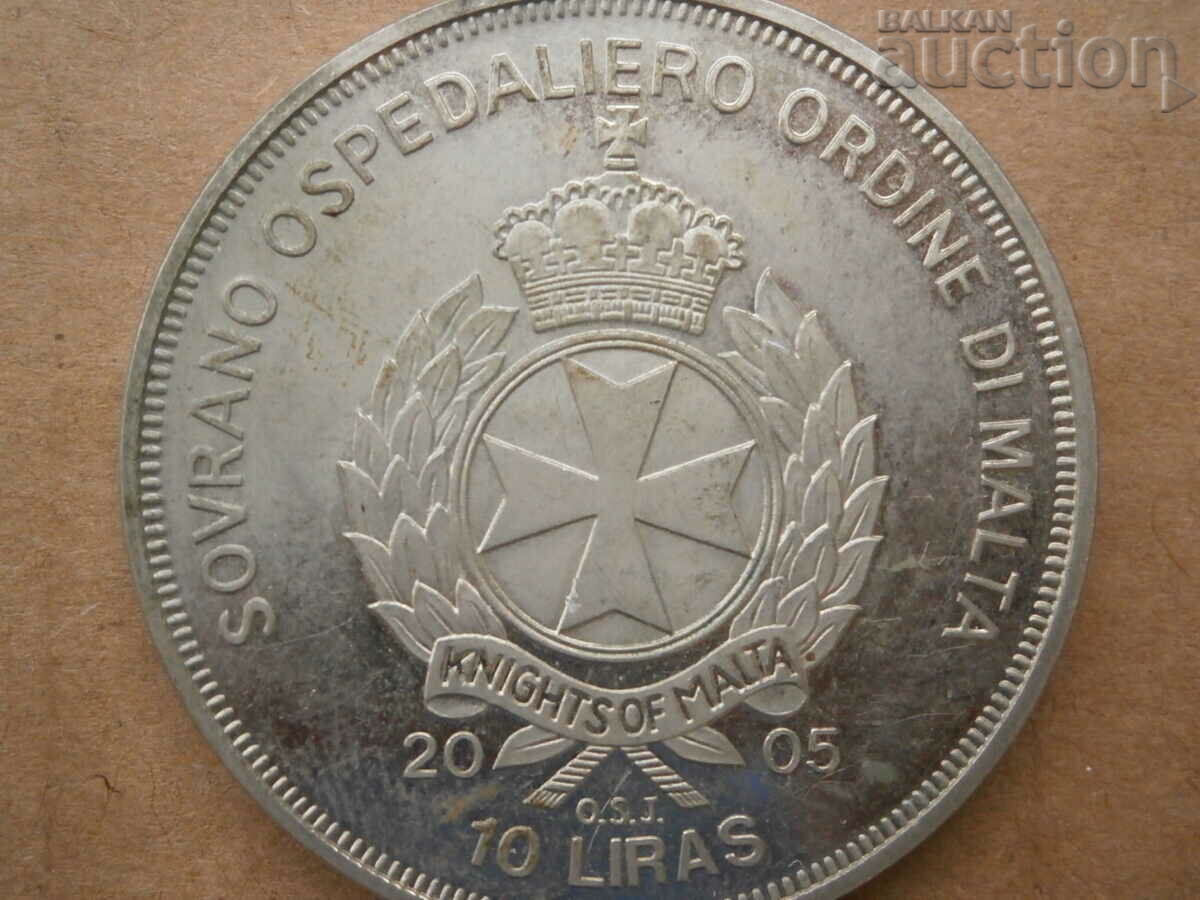 SOVRANO 10 lira Malta 2005 Order of Malta RRR with price 41.00 BGN | € 20.96 SOVRANO 10 lira Malta 2005 Order of Malta RRR with price 41.00 BGN | € 20.96