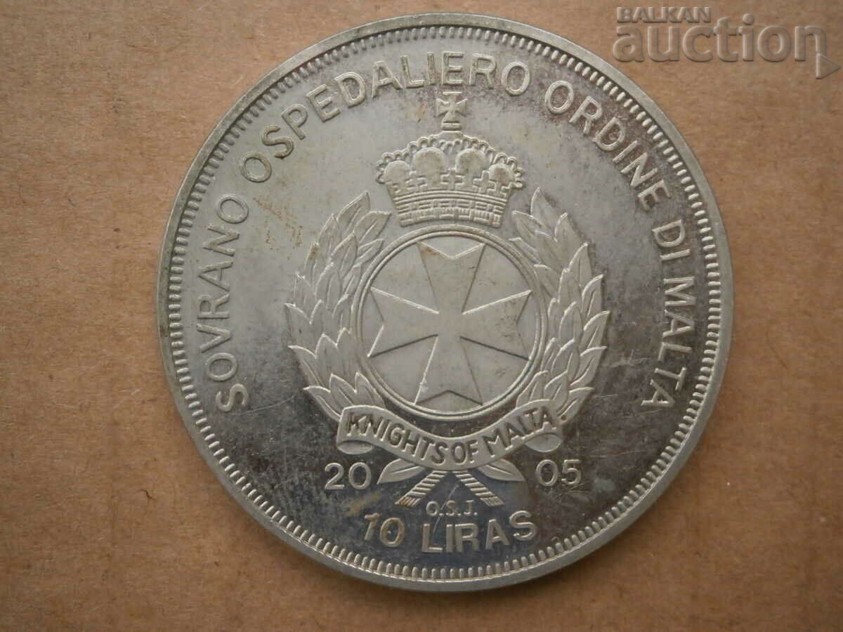 Auction SOVRANO 10 lira Malta 2005 Order of Malta RRR Auction SOVRANO 10 lira Malta 2005 Order of Malta RRR