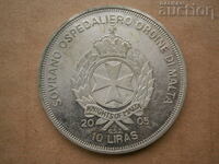 SOVRANO 10 лири Малта 2005 малтийски орден RRR