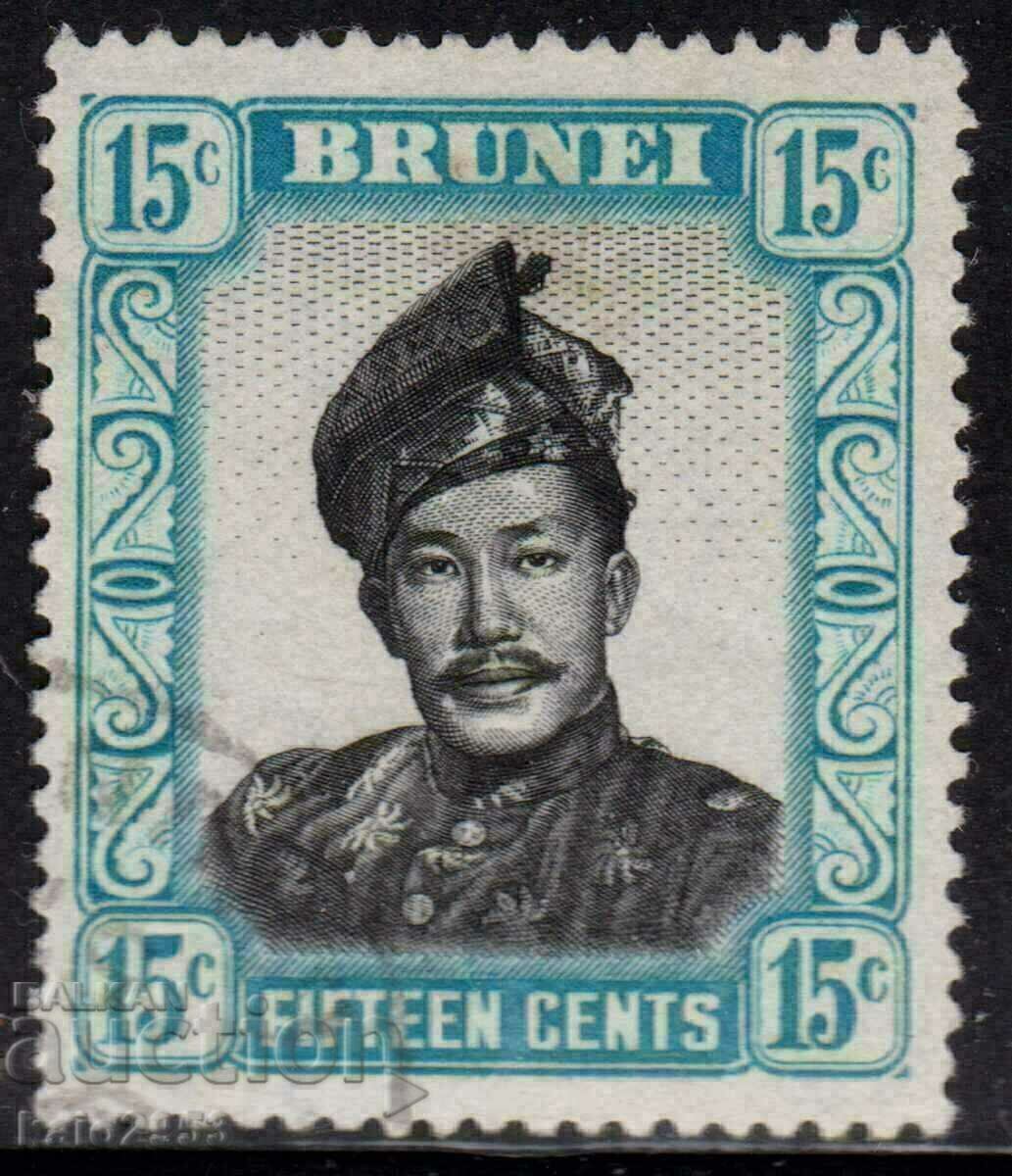 GB/Brunei-Protectorate-1952-Sultan Omar, stamp