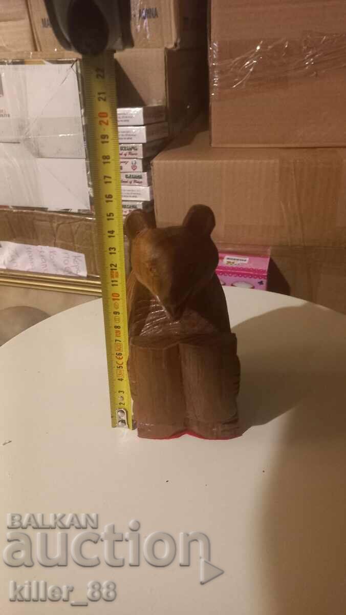 Wood carving bear with price 35.00 BGN | € 17.90 Wood carving bear with price 35.00 BGN | € 17.90