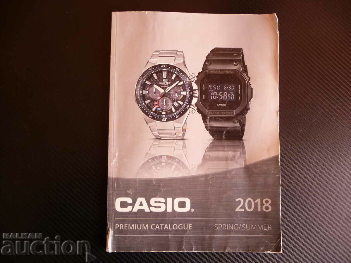 Casio Premium Catalog Άνοιξη/Καλοκαίρι 2018 Κατάλογος ρολογιών
