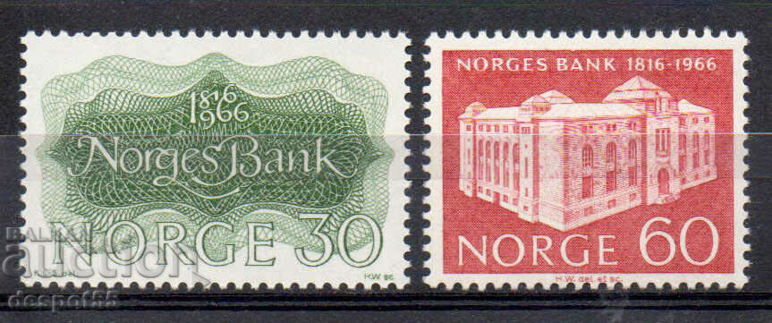 1966. Norvegia. Aniversarea a 150 de ani a Băncii Norvegiei.