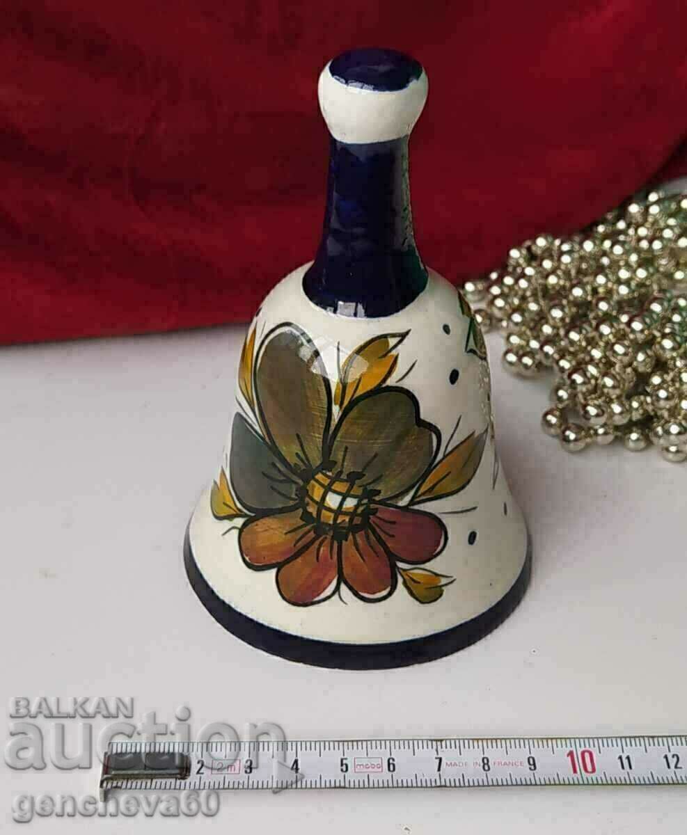 Painted ceramic old bell, chime with price 15.00 BGN | € 7.67 Painted ceramic old bell, chime with price 15.00 BGN | € 7.67