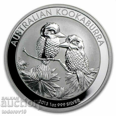 1 oz argint australian KOOKABURA 2013