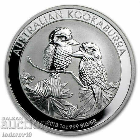1 oz Сребро Австралийска КУКАБУРА 2013 1 oz Сребро Австралийска КУКАБУРА 2013