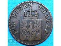 2 pfennig 1853 "A" - Βερολίνο Πρωσία Γερμανία