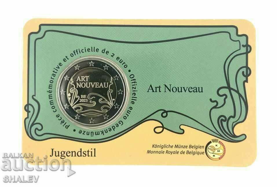 2 Euro 2023 Belgium "Art Nouvo" (Белгия) /1/ - Unc (2 евро)