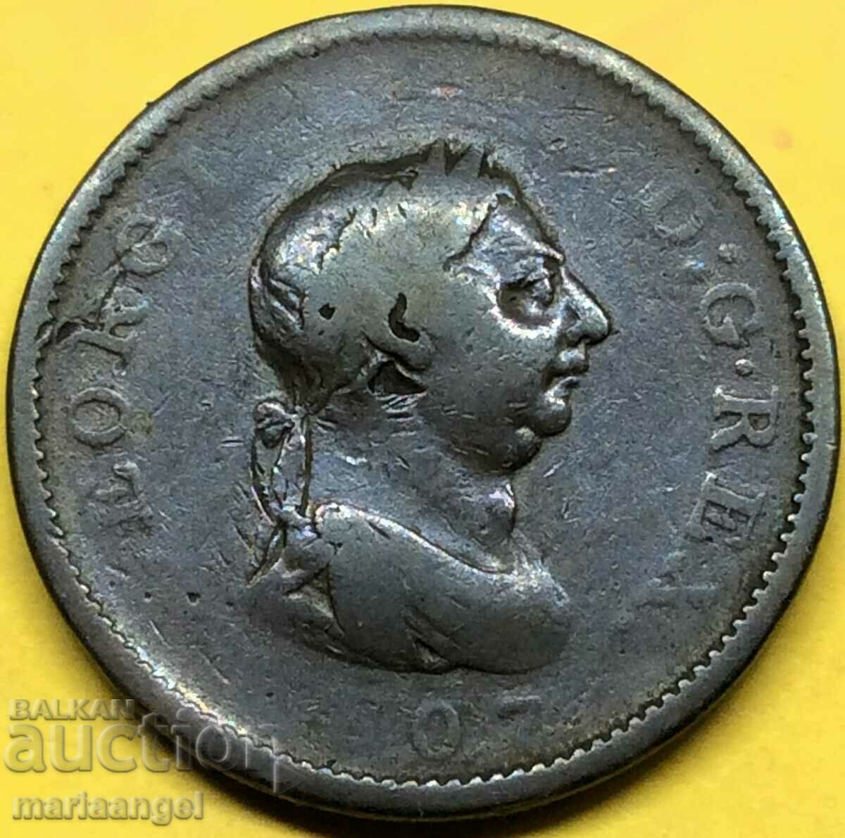 Great Britain 1 penny 1807 30mm - rare