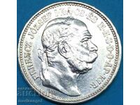 1 crown 1914 Hungary Franz Joseph silver