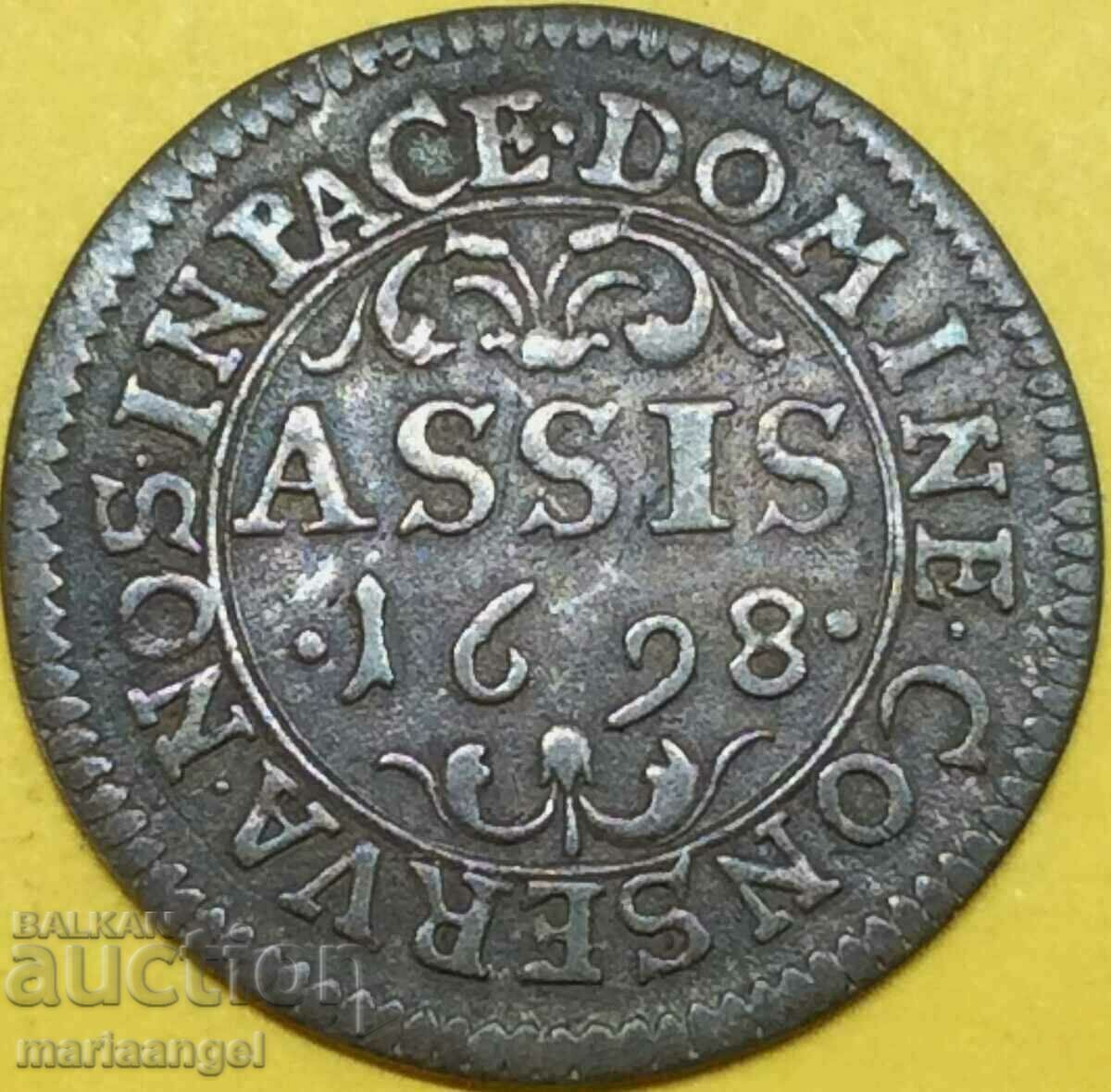 Elveția 1 Assis 1698 canton Basel argint - rar