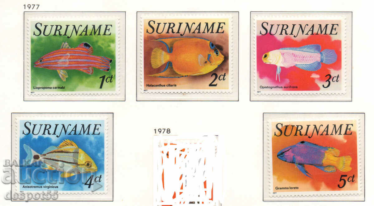 1977. Suriname. Fish.