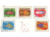 1977. Суринам. Риби.