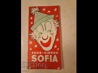 1960s Circus Sofia visits Finland brochure