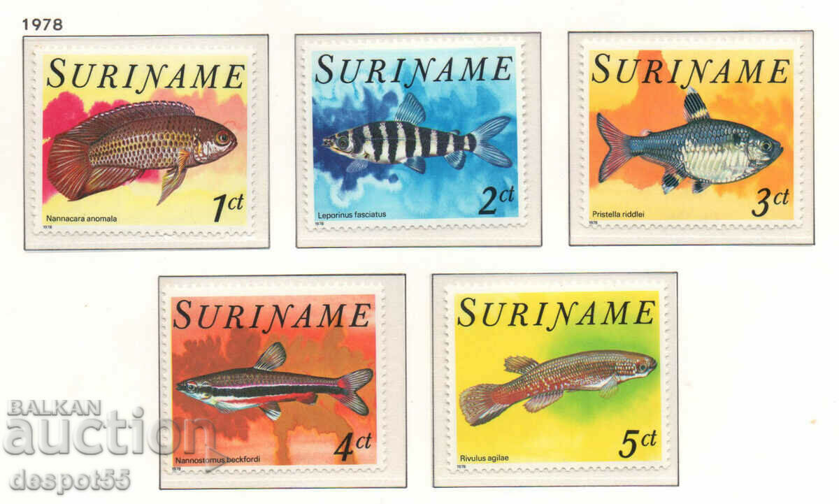 1978. Suriname. Tropical fish.