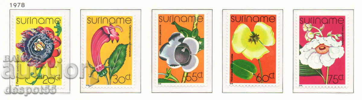 1978. Suriname. Flowers.