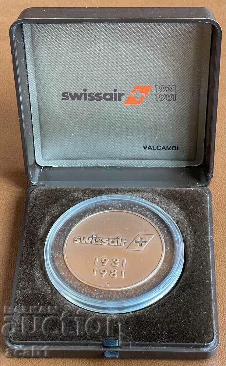 SWISS AIRLINES 1931-1981 50 years with price 79.99 BGN | € 40.90 SWISS AIRLINES 1931-1981 50 years with price 79.99 BGN | € 40.90