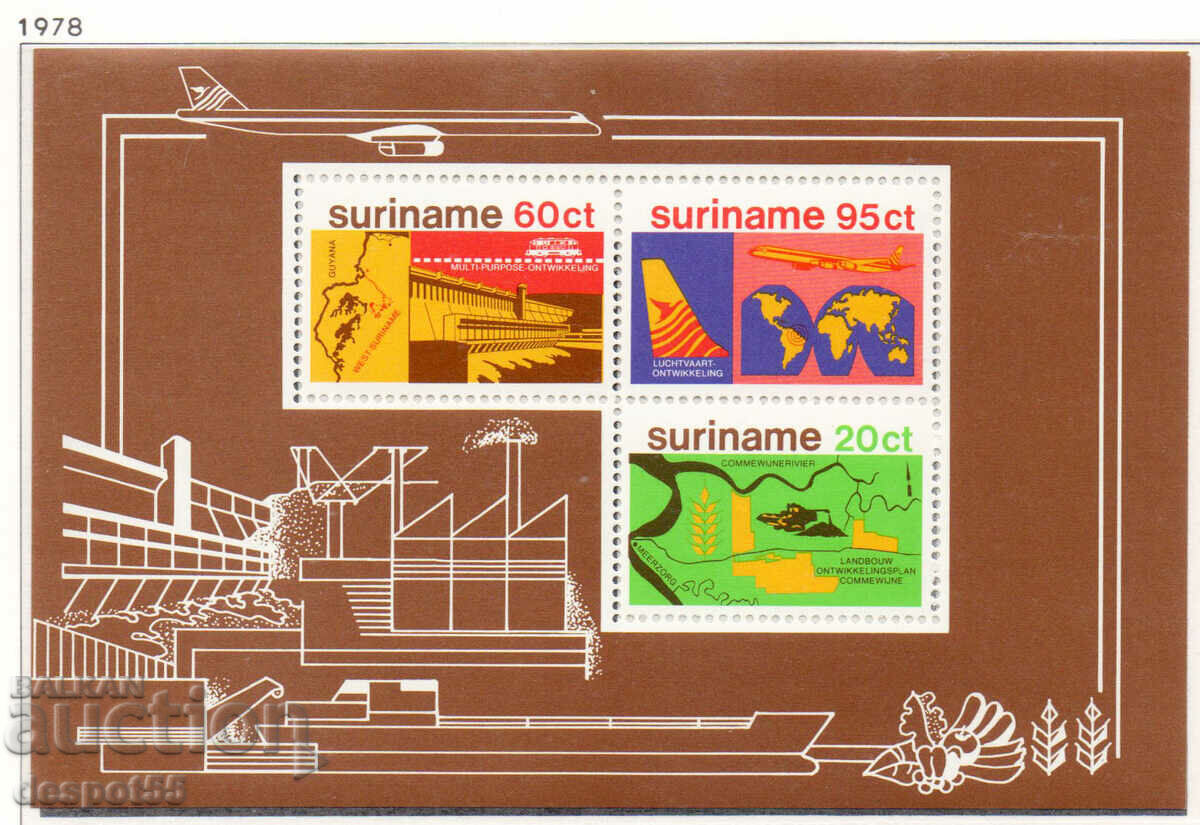 1978. Surinam. Dezvoltarea Surinamului. Bloc.