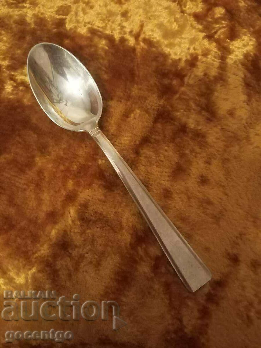 THICK SILVER MARKED COFFEE SPOON