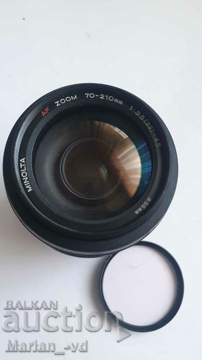 MINOLTA AF ZOOM 70-210MM 1:3.5(22)-4.5 with price 40.00 BGN | € 20.45 MINOLTA AF ZOOM 70-210MM 1:3.5(22)-4.5 with price 40.00 BGN | € 20.45