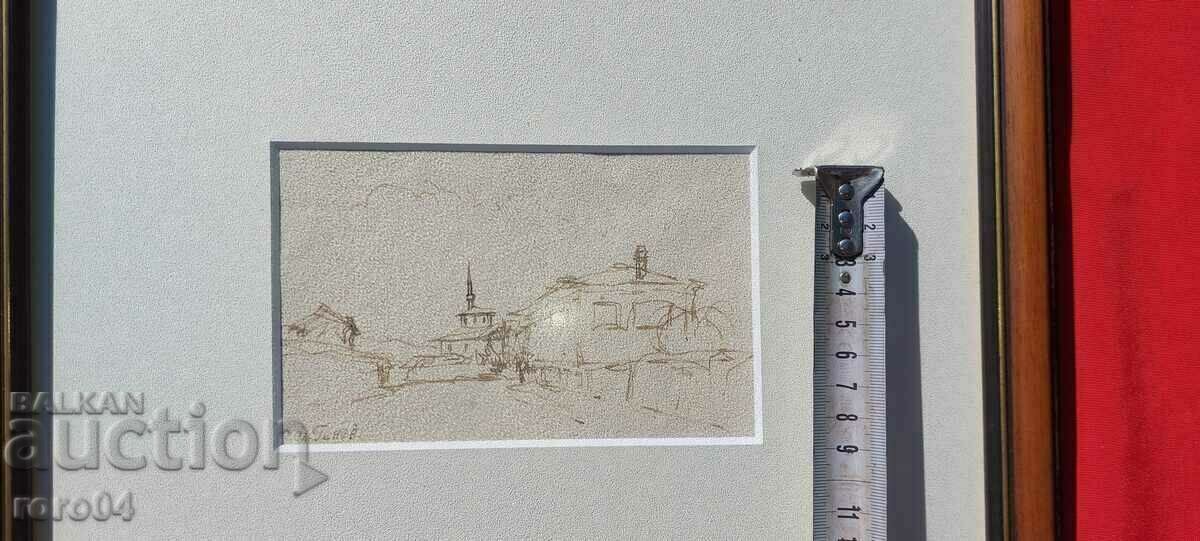 SLAVI GENEV ( 1893 - 1977 ) LANDSCAPE - 6 SLAVI GENEV ( 1893 - 1977 ) LANDSCAPE - 6