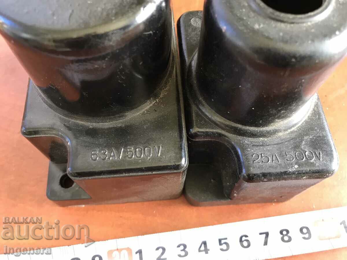 Auction BAKELITE ARMOR CAP 25 A AND 63 A Auction BAKELITE ARMOR CAP 25 A AND 63 A