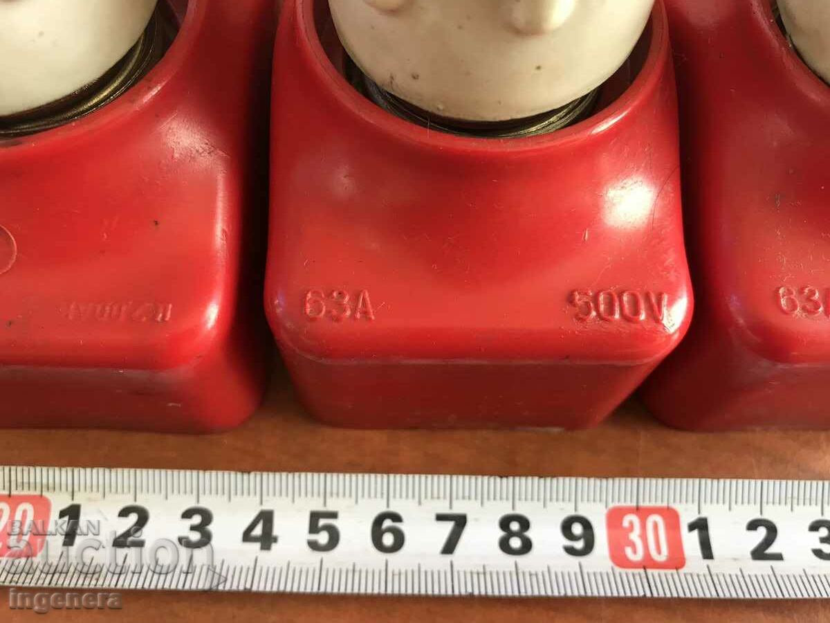 BASE SOCKET FOR SCREW FUSE 63A CARTRIDGE CAP-3 NO. - 5 BASE SOCKET FOR SCREW FUSE 63A CARTRIDGE CAP-3 NO. - 5