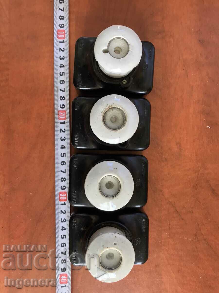 BASE SOCKET FOR SCREW FUSE 63A CARTRIDGE CAP-4 NO. - 5 BASE SOCKET FOR SCREW FUSE 63A CARTRIDGE CAP-4 NO. - 5