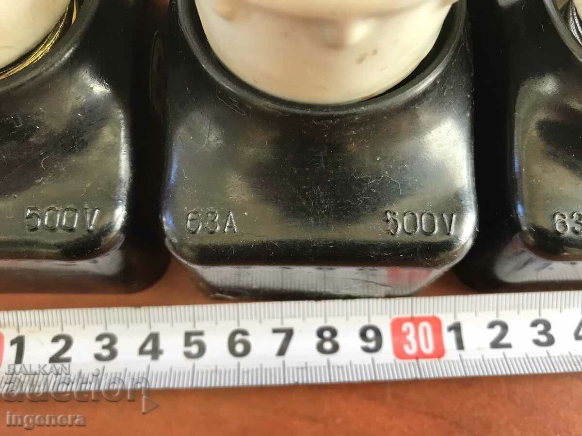 BASE SOCKET FOR SCREW FUSE 63A CARTRIDGE CAP-4 NO. - 7 BASE SOCKET FOR SCREW FUSE 63A CARTRIDGE CAP-4 NO. - 7