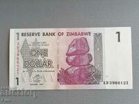 Banknote - Zimbabwe - 1 dollar UNC | 2007