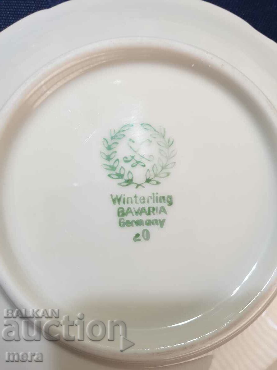 Porcelain saucers-Bavaria - 5 Porcelain saucers-Bavaria - 5