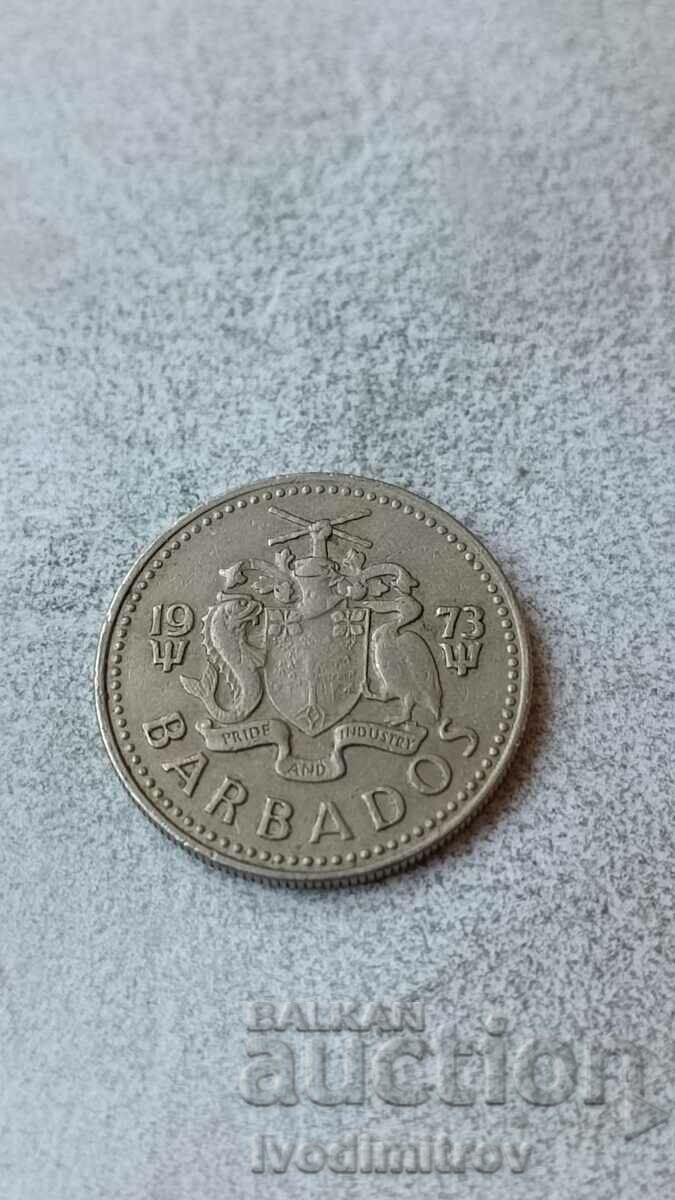 Барбадос 25 цента 1973