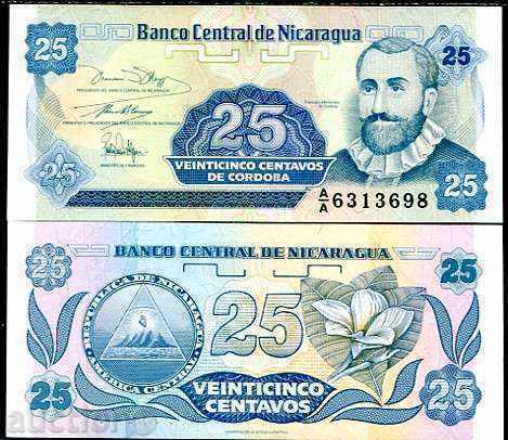 Zorba LICITAȚII NICARAGUA 25 TSENTAVO 1991 UNC