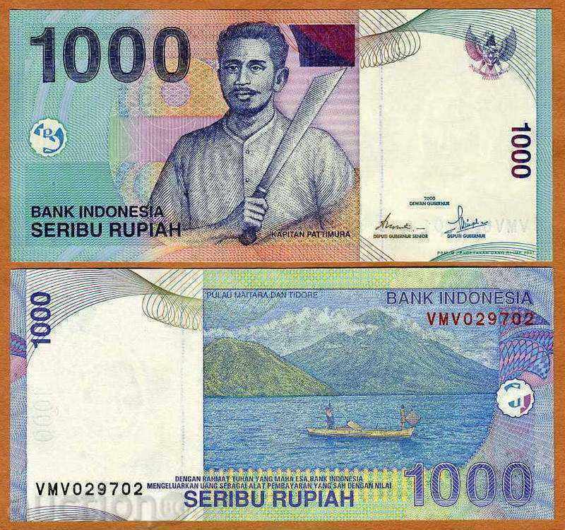 Zorba TOP LICITAȚII INDONEZIA 1000 de rupii 2009 UNC