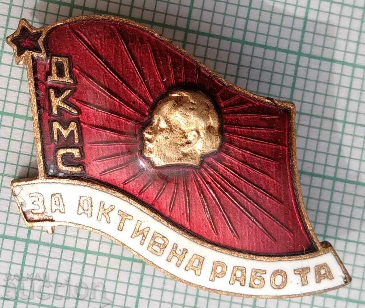 13860 - Badge - DKMS For active work - bronze enamel