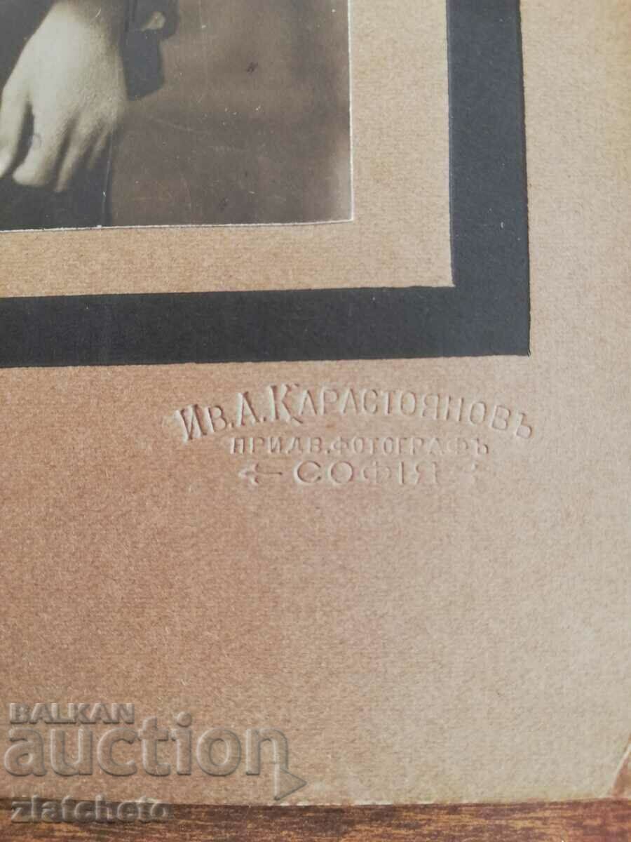 Auction Old cardboard photo - studio Ivan Karastoyanov Auction Old cardboard photo - studio Ivan Karastoyanov