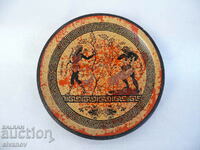 Interesting Greek souvenir plate #2132
