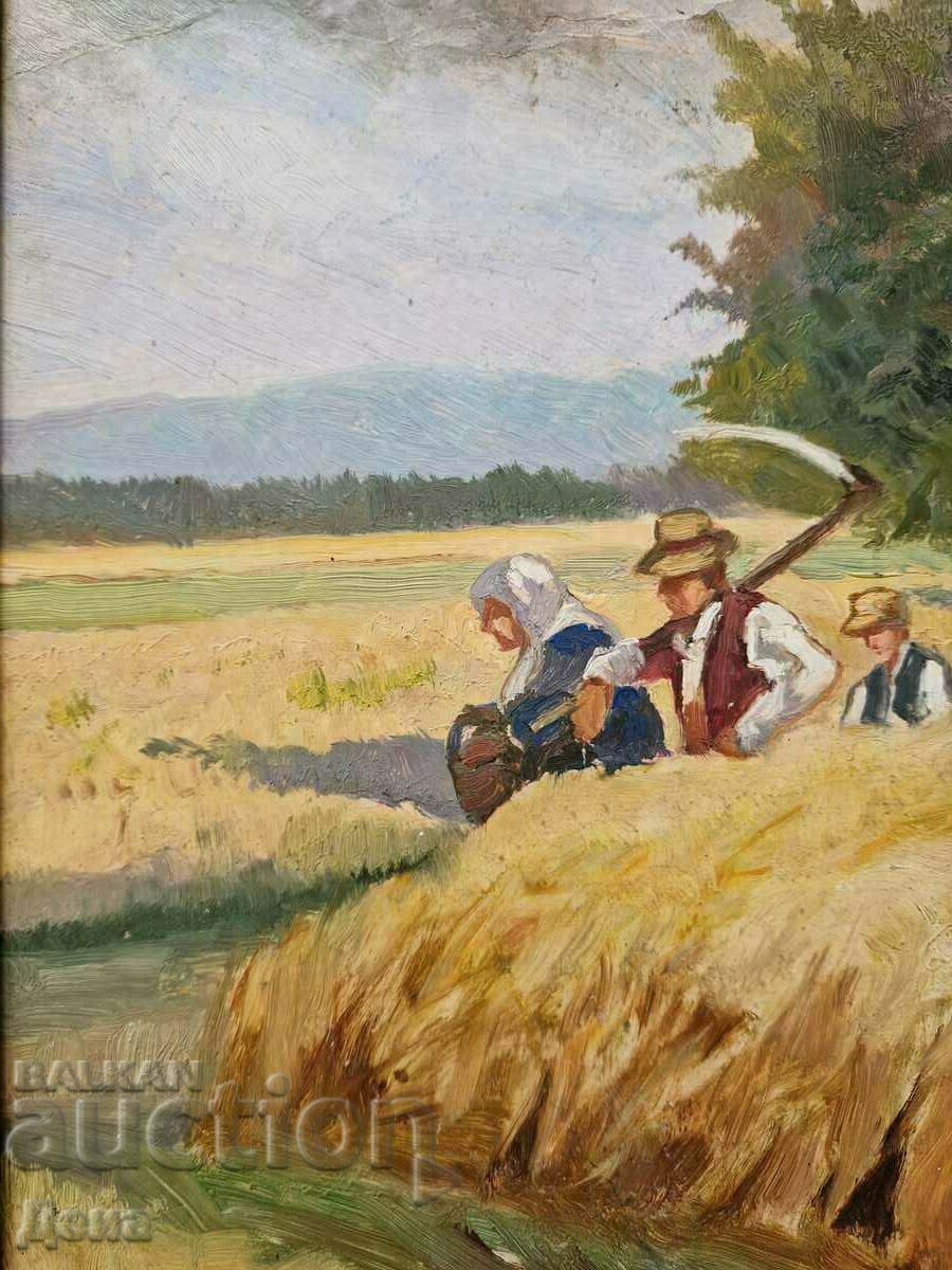 Delivery of An old master painting from the beginning of the 20th century.